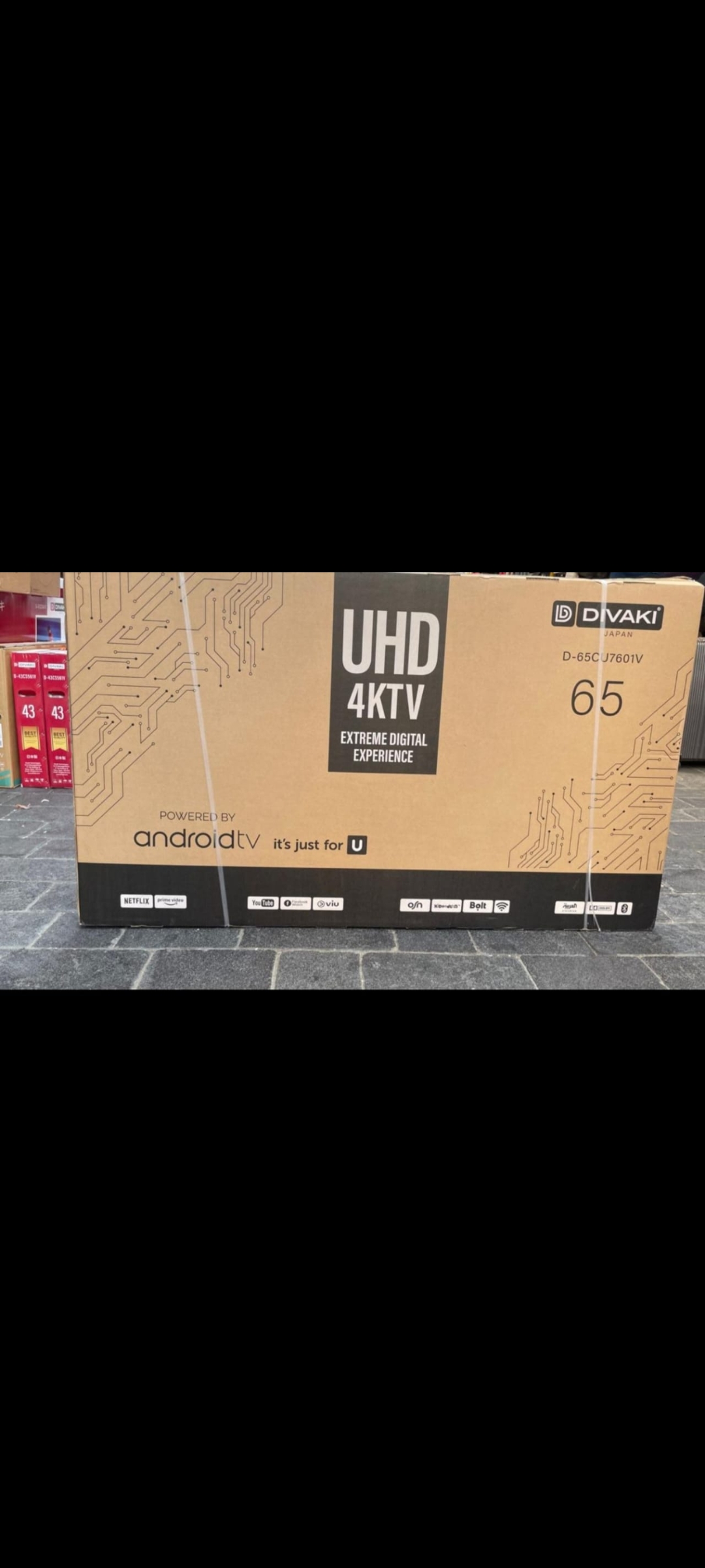 تلویزیون 65اینچ دیواکی  دو گیرنده 65CU76017