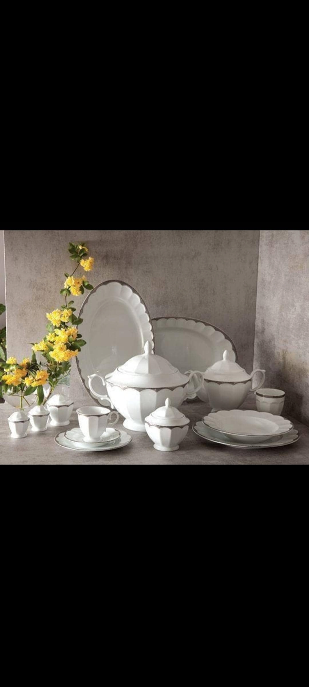 سرویس چینی 97پارچه چینی زرین بیکره وینچی درجه یک