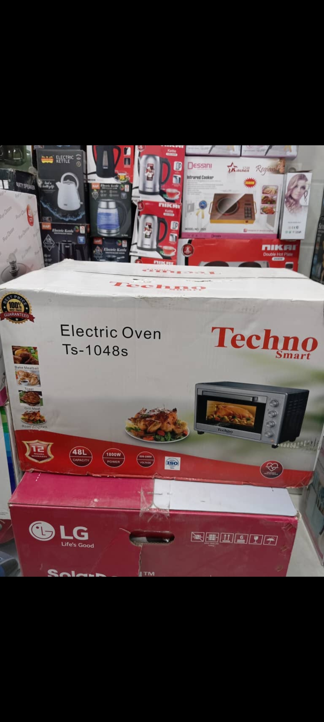 آون توستر 48لیتر 4ولومه  تکنو T-1048S