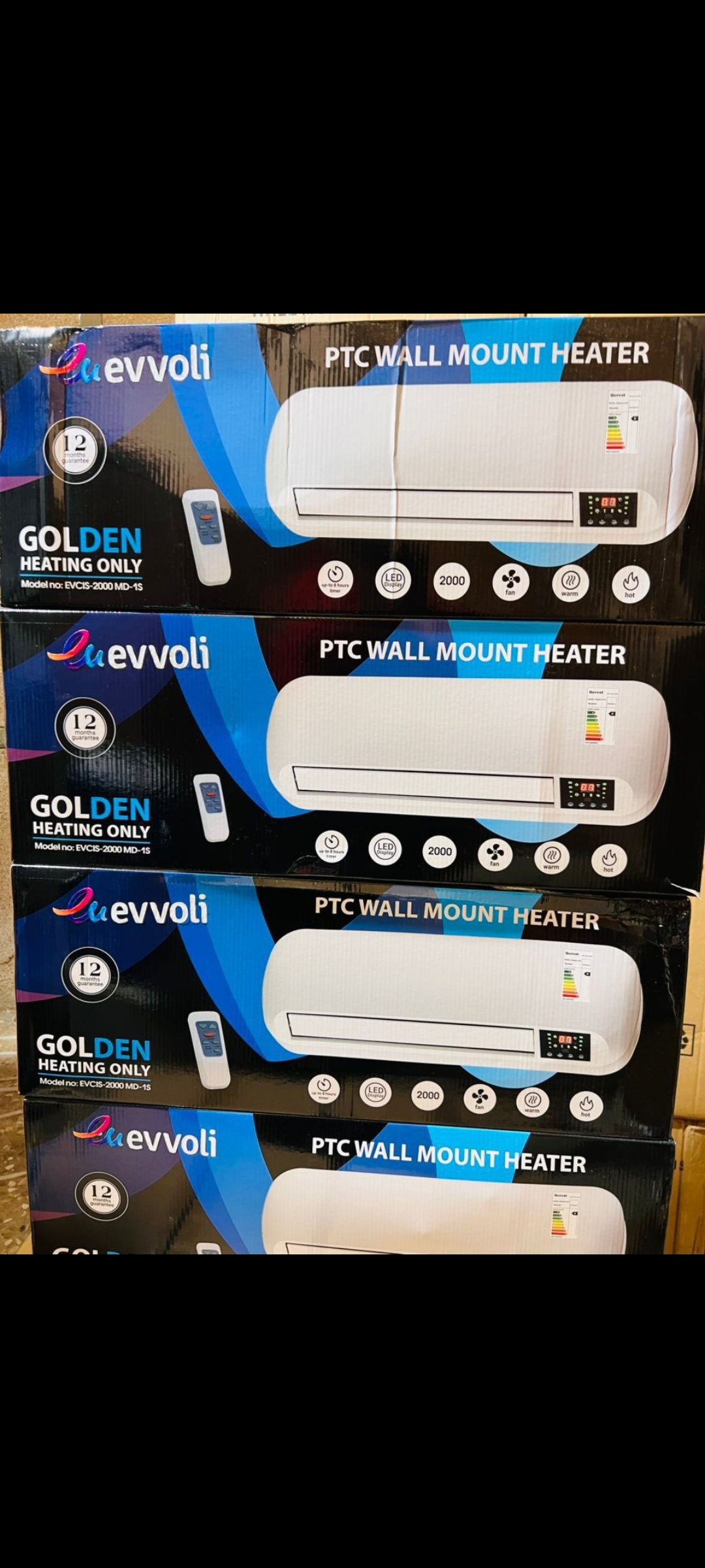 پنل بخاری دیواری برند ایوولی مدل Evics_2000MD_1S