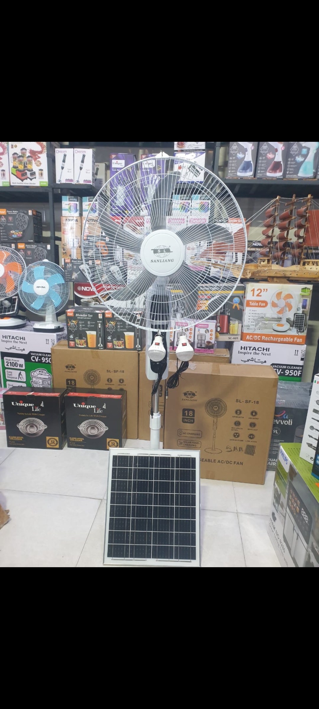 پنکه ایستاده پنل دار سان لانگ 2580