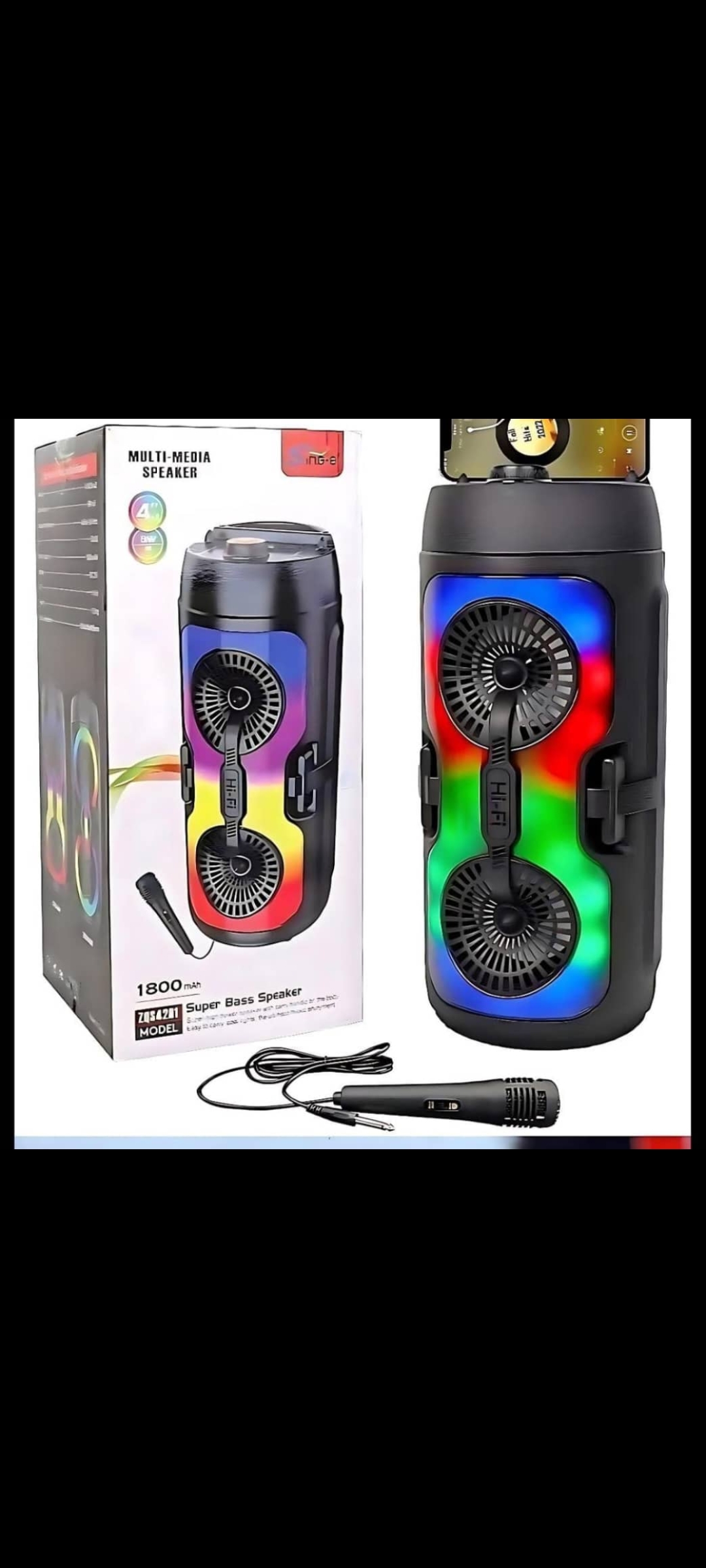 اسپیکر شارژی و برقی Sing-eمدل ZQS4281